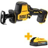 DeWALT DCS369P2 Accu Compacte Reciprozaag 18V XR 5.0Ah in TSTAK