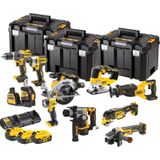 DeWALT DCK1012P4T Accu Combiset 10-delig 18V 5.0Ah in TSTAK