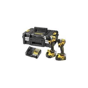 DeWALT DCK2051P2T - 18V XR Brushless Twin Kit DCD800 + DCF850 - 2x 5Ah in TSTAK