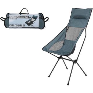 Summit High Back Pack Away Lichtgewicht campingstoeltje - Slate Grey