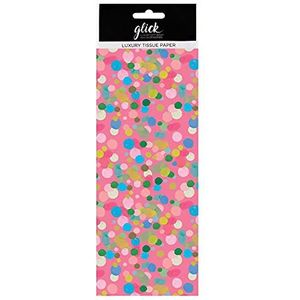 Glick Bedrukte Gedrukte Luxe Weefselpapier 4 Vellen Fizz Fuschia