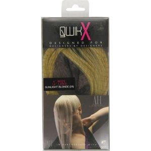 American Dream Qwik X 100% Indiaas Remy-echt haar hersteld Tape Hair Extensions Kleur 24 - Zonneblond - 41cm, 1 stuk (1 x 1 stuks)