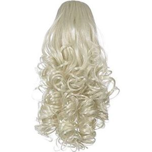 Love Hair Extensions Kunsthaar-Pferdeschwanz Curly mit Krokodilklemme 30,5 cm, 16 Sahara Blonde