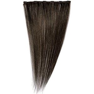 Love Hair Extensions - LHE/A1/QFC12/24/3 – 100% echt haar – haarverlenging met clipper – kleur 3 – middenbruin – 61 cm