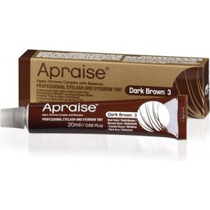 Apraise Eyelash And Eyebrow Tint Wenkbrauw- en wimperverf 20 ml - donkerbruin no 3