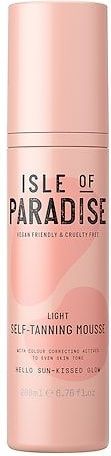 Isle Of Paradise - Light Self Tanning Mousse - 200 ml - Kleurcorrigerende Actieve Ingrediënten