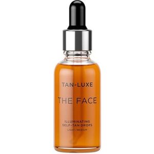 Tan luxe The Face Illuminating Self tan Drops Serum Light / Medium