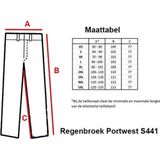 Portwest - S441 - Regenbroek - Marineblauw - Waterdicht, Verstelbaar, Licht
