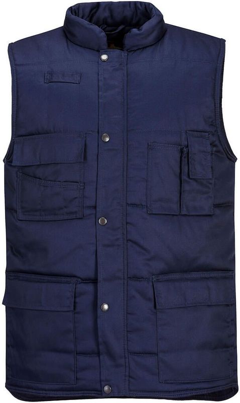 Bodywarmer - Zwart - Duurzaam Polyester/Katoen - 8 Zakken