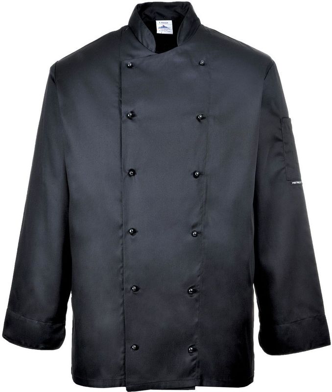 Portwest - Somerset - Koksjas - Zwart - Polykatoen