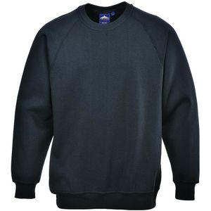 Portwest B300 Roma Sweatshirt, Normaal, Grootte 2XL, Zwart