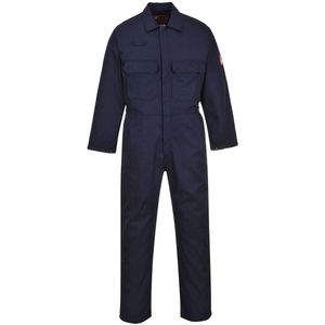 Portwest - Bizweld Vlamvertragende Overall - Marine - Lang - 4XL