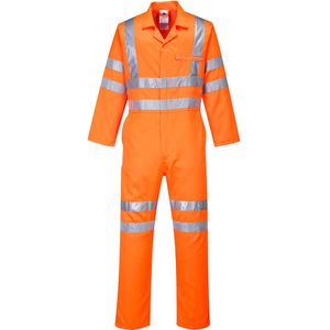 Hi-Vis Polykatoen Overall RIS maat XSmall, Orange