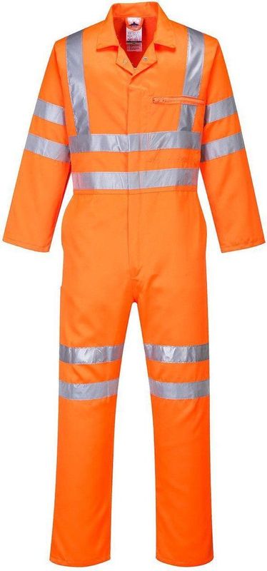 High-visibility - RT42 - Overall - Oranje - EN ISO 20471 Klasse 3, 80% Polyester, 20% Katoen, Vuilwerende Coating