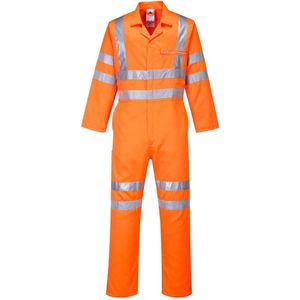High-visibility - RT42 - Overall - Oranje - EN ISO 20471 Klasse 3, 80% Polyester, 20% Katoen, Vuilwerende Coating