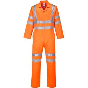 High-visibility - RT42 - Overall - Oranje - EN ISO 20471 Klasse 3, 80% Polyester, 20% Katoen, Vuilwerende Coating