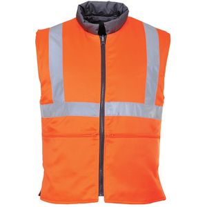 Hi-Vis Body Warme gort, kleur oranje maat S