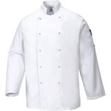 Portwest - Suffolk - Koksjas - Wit - Werkjas