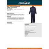 Portwest - Orkney S816 - Gevoerde Overall - Marine
