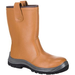 Portwest FW12 Steelite Rigger S1P CI Laars, Bruin, Normaal, Grootte 43