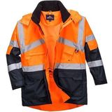 Portwest S 467 Hi-vis Tweekleuren Parka Orange  Maat: S