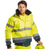 Portwest - Hoge Zichtbaarheid Werkjas - Oranje - Bont Voering - Veelzijdig