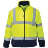 Hi-Vis Twee Kleuren Fleece maat Large, YeNa
