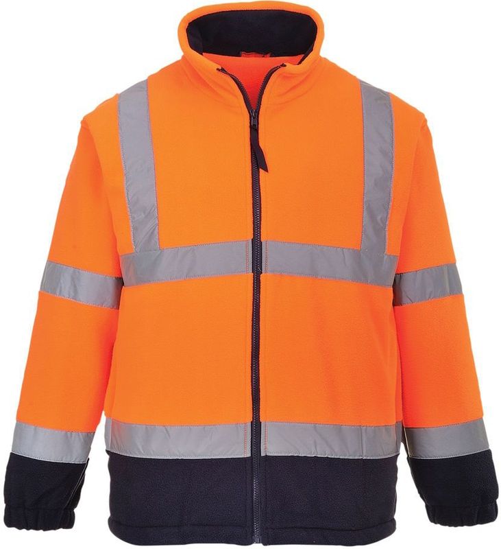 Hi-Vis Twee Kleuren Fleece maat Large, YeNa