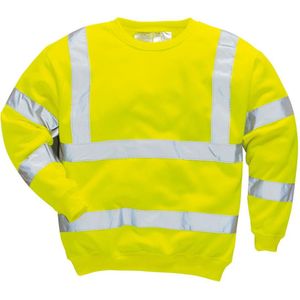 B303 - Sweatshirt - Geel - Gebreid - Royale Pasvorm