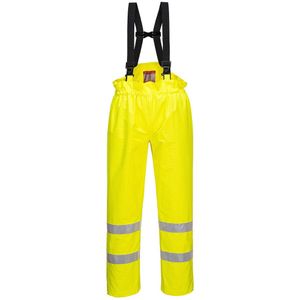 Bizflame Regen Ongevoerd - Hi-Vis Antistatische FR Broek maat Large, Yellow