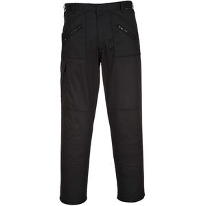 Portwest S887 Comfort Versterkte Knie Actie Broek Zwart Extra Lang, 38