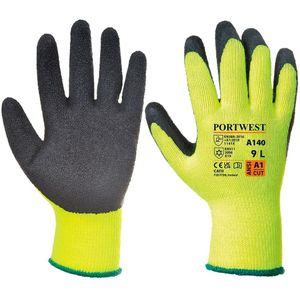 Portwest Thermohandschoen, met latex, kleur: geel, maat: XL, A140BKRXL