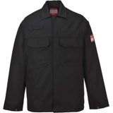 Portwest BIZ2 Bizweld FR vlambestendige werkjas voor heren, zwart, M