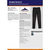 Portwest S887 - Action Broek ZWART