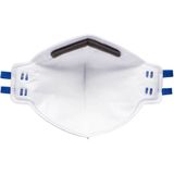 FFP2 Plat Gevouwen Ademhalingsmasker (PK20) maat , White