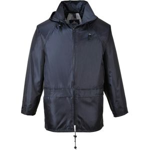 Portwest S440 Heren Lichtgewicht Waterdichte Klassieke Regenjas Zwart, XL