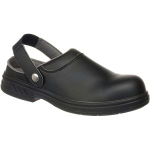 Portwest Steelite Veiligheids Klompschoen SB AE WRU Grotte: 47, Kleur: Zwart, FW82BKR47