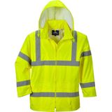 Portwest H440 Heren Lichtgewicht Waterdichte Hi-Vis Regenjas Geel, S