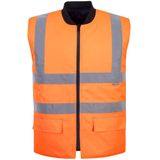 Portwest - Hi-Vis Omkeerbare Bodywarmer S469 - Oranje