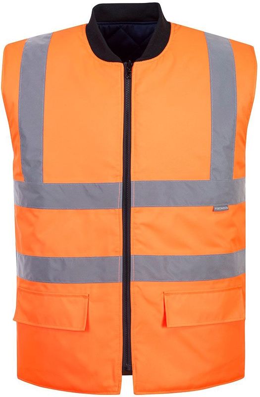 Portwest - Hi-Vis Omkeerbare Bodywarmer S469 - Oranje