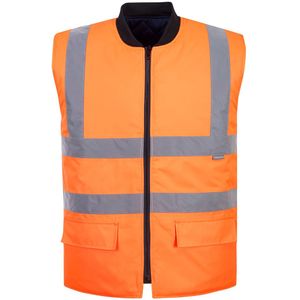Portwest S469ORRM Omkeerbaar veiligheidsvest, maat M, oranje