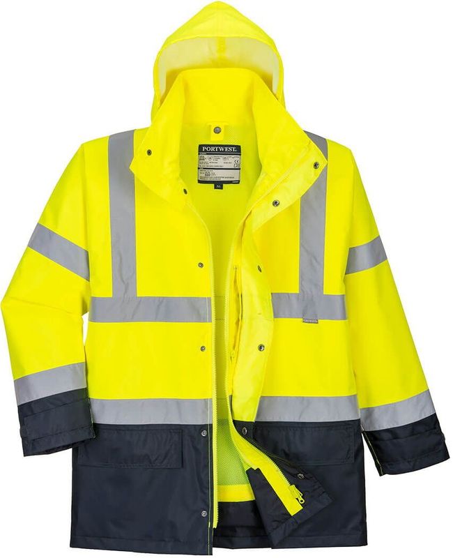 Portwest - Hi-Vis Executive S768 - Jack - Geel/Marine - 5-in-1