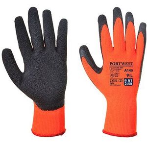 Portwest A140 Thermische Handschoen met Grip, Grootte M, Oranje/Zwart