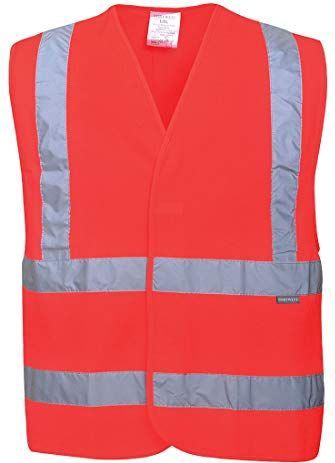 Portwest - C470RERL/XL - Hoge Zichtbaarheid Vest - Rood