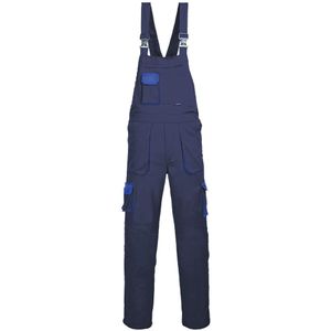 Portwest TX12 Heren Texo Contrast Bib en Brace Werkoverall Marineblauw, S
