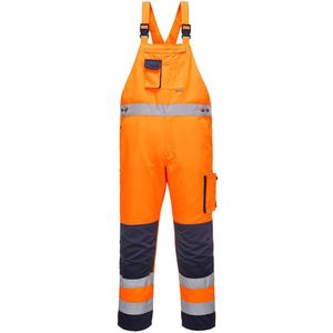 Amerikaanse Overall - Oranje - Polyester/Katoen - Reflecterende Striping
