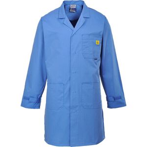 Werkjas - Antistatisch - Zwart - 65% Polyester, 34% Katoen, 1% Geleidende Vezel