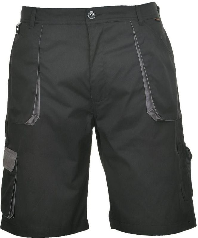Portwest - TX14 - Korte Broek - Zwart - Katoen/Rich Polyester