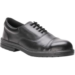 Portwest Steelite Executive Oxford zakelijke schoen S1P, maat: 44, kleur: zwart, FW47BKR44