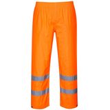Regenbroek Oranje met reflecterende striping